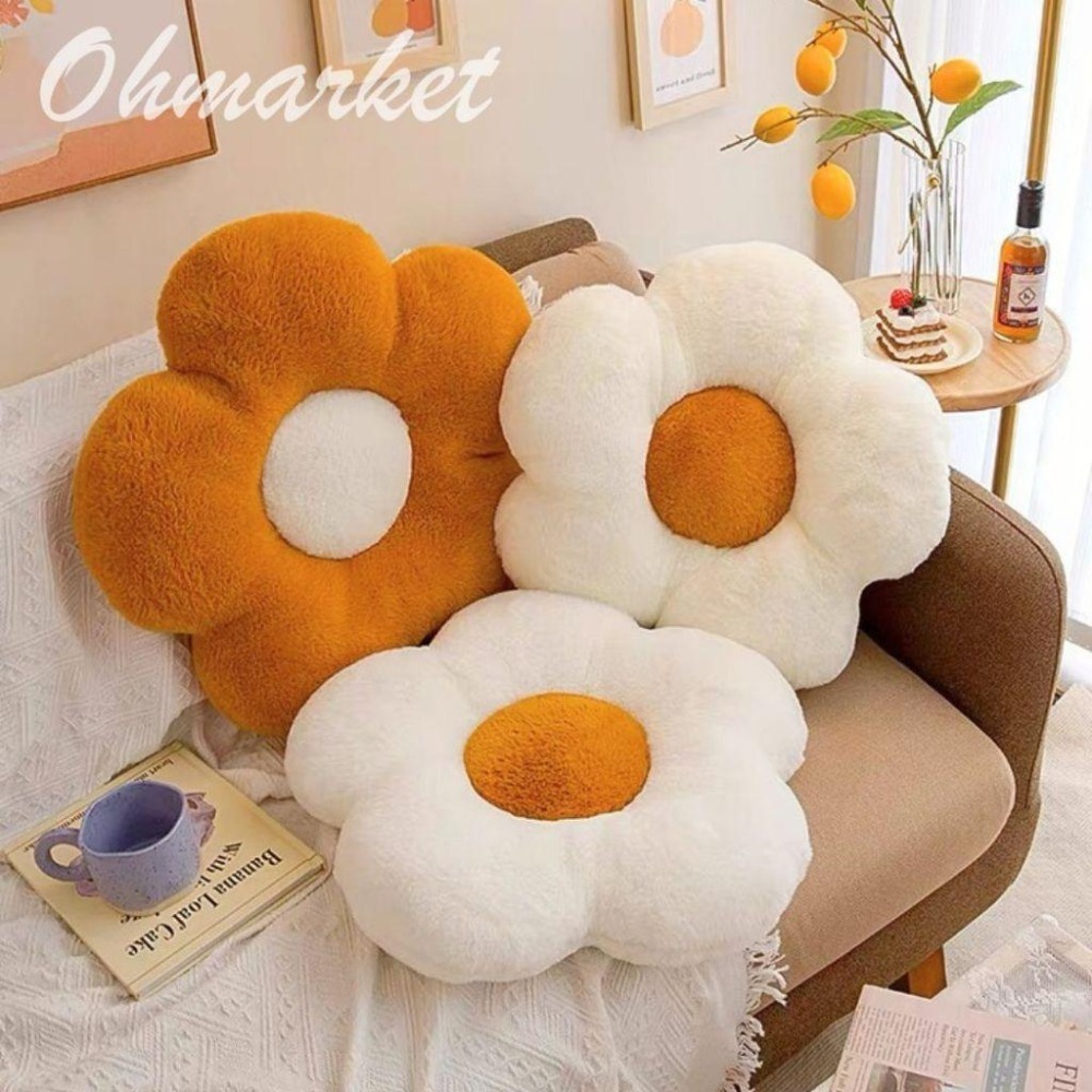 【生活市集】韓系小花抱枕 造型抱枕 花朵抱枕 絨毛抱枕鬱金香抱枕沙發抱枕靠枕造型抱枕汽車抱枕民宿靠墊頭枕-細節圖7