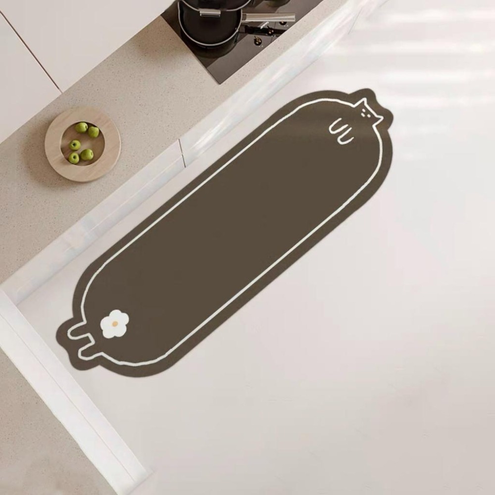 【生活市集】 貓的物語 珪藻土軟地墊 廚房腳踏墊 硅藻土地墊 防汙腳踏墊矽藻土軟地墊硅藻土地墊矽藻土地墊-細節圖9