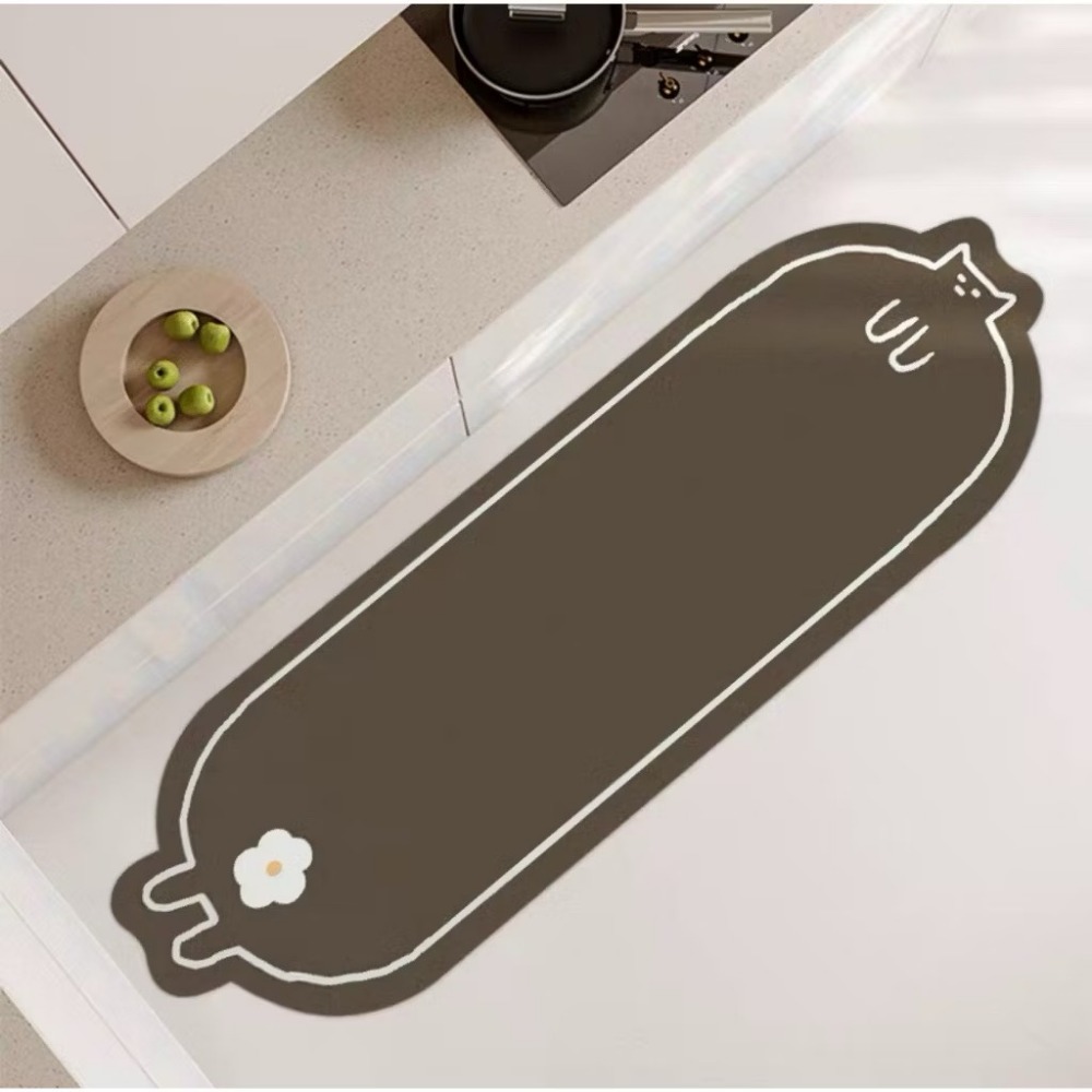 【生活市集】 貓的物語 珪藻土軟地墊 廚房腳踏墊 硅藻土地墊 防汙腳踏墊矽藻土軟地墊硅藻土地墊矽藻土地墊-規格圖9