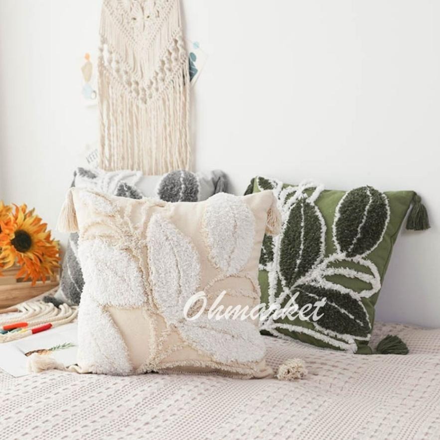 【生活市集】 北歐簇絨流蘇抱枕 復古摩洛哥民族風流蘇抱枕 可拆洗抱枕 抱枕套 靠墊 抱枕 北歐抱枕-細節圖8