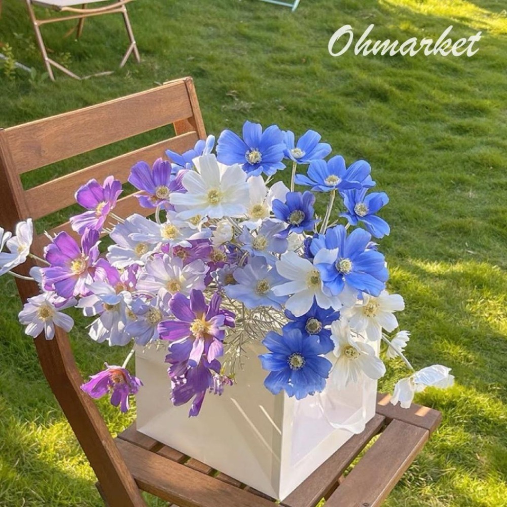 【生活市集】 韓系波斯菊小菊花仿真花 小菊花假花 拍照道具 佈置 居家擺設仿真花禮物情人節花束拍照佈置假花花瓶-細節圖9