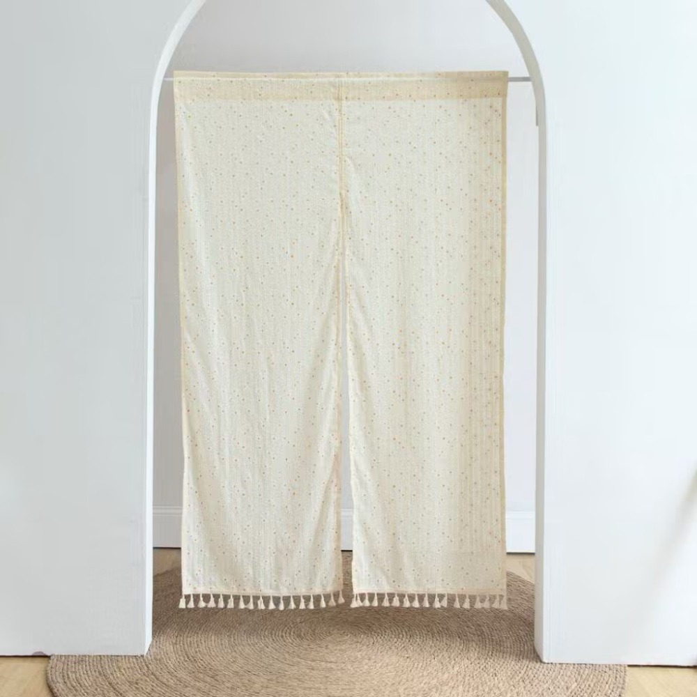 【生活市集】 素色棉麻門簾 雙開門簾 居家門簾 長門簾 廚房門簾 風水門簾 門廉 窗簾 廁所門簾浴室門 窗簾-規格圖11