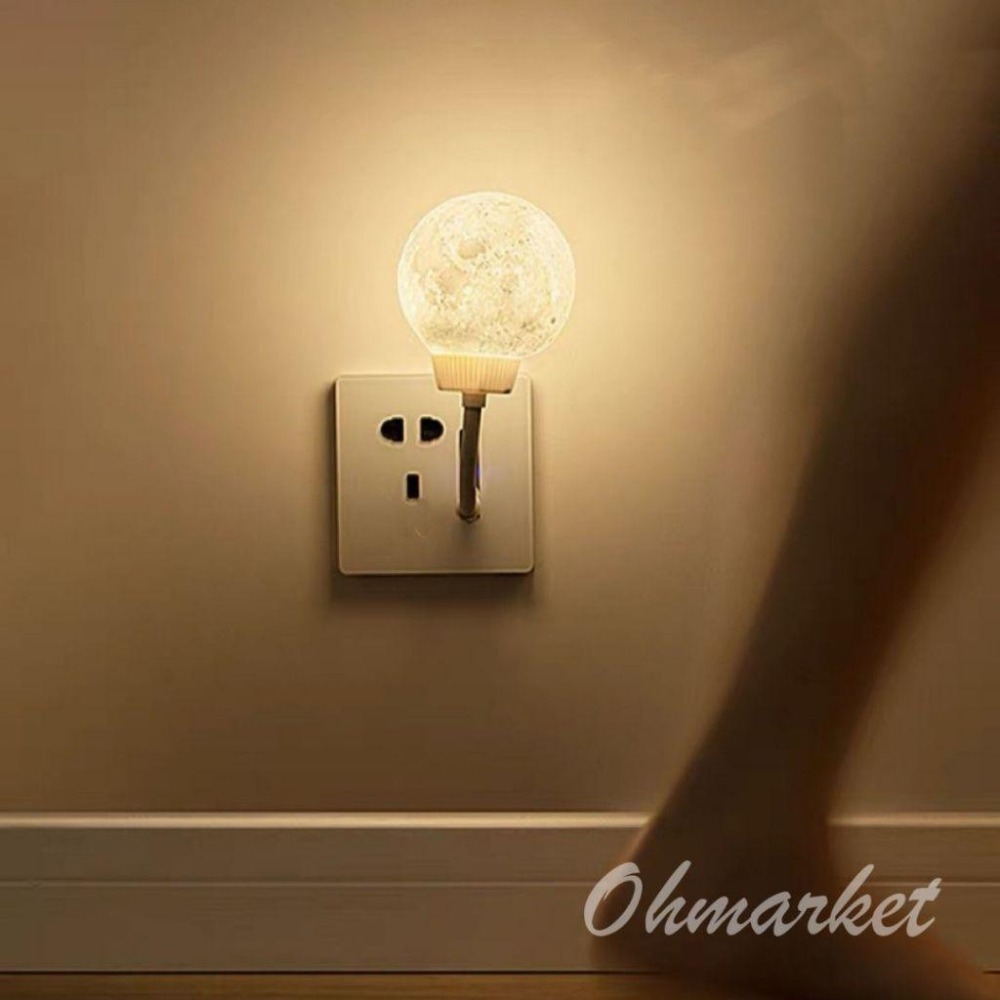 【生活市集】 USB月球小夜燈 月球小夜燈 餵奶燈 月球燈床頭燈星球燈交換禮物電腦燈太空人太空-細節圖5