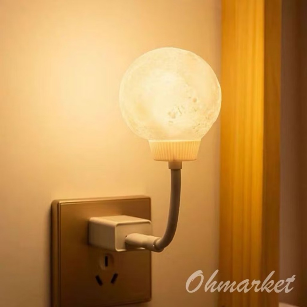 【生活市集】 USB月球小夜燈 月球小夜燈 餵奶燈 月球燈床頭燈星球燈交換禮物電腦燈太空人太空-規格圖8