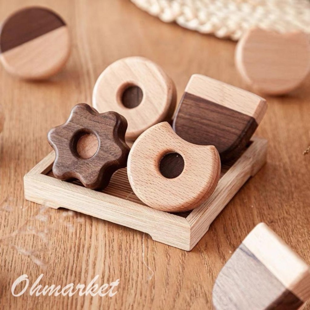 【生活市集】 韓系拼色 原木掛鉤 進口原木 免打孔 打孔皆可安裝 掛鉤 原木掛鉤 牆壁收納 衣帽架掛飾牆掛-細節圖9