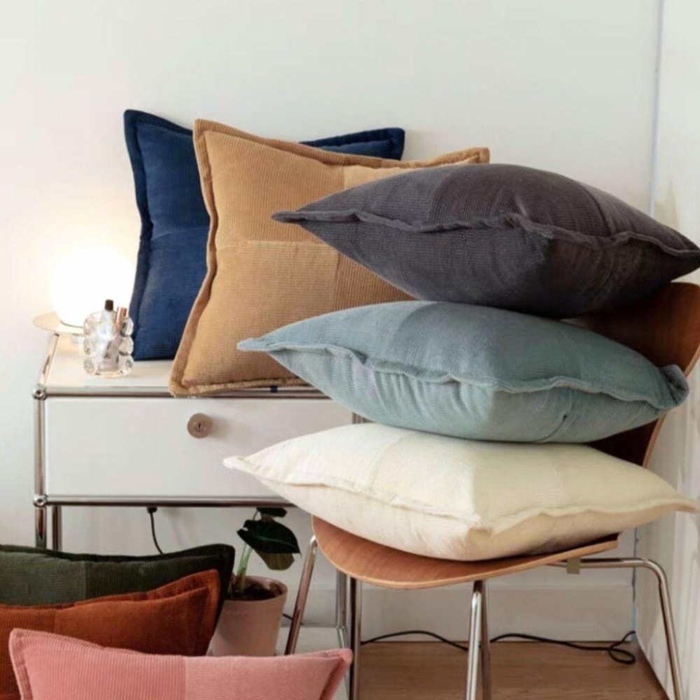 【生活市集】 高磅數 燈芯絨素色抱枕 可拆洗抱枕 抱枕套 坐墊沙發抱枕造型抱枕北歐抱枕兩用沙發靠墊枕頭套-細節圖6