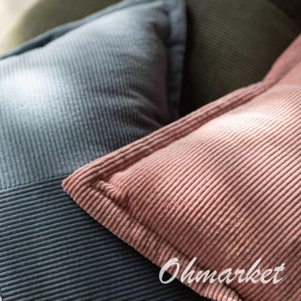 【生活市集】 高磅數 燈芯絨素色抱枕 可拆洗抱枕 抱枕套 坐墊沙發抱枕造型抱枕北歐抱枕兩用沙發靠墊枕頭套-細節圖7