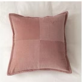 皮粉色45x45 【燈芯絨 枕套】