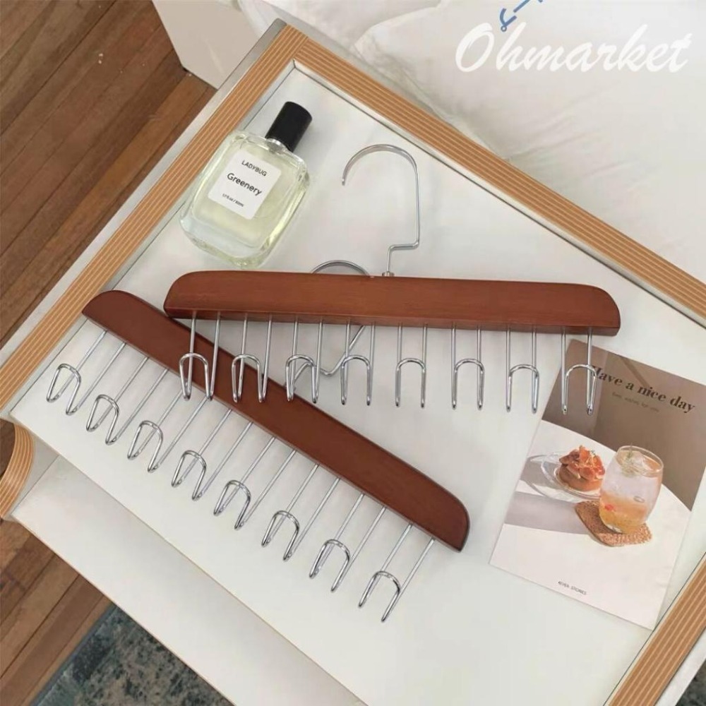 【生活市集】 多功能衣架 帽子架 掛架 原木衣架 背心衣架 掛鉤架 掛勾架 掛勾衣架 棒球帽收納架 帽子收納架-細節圖5