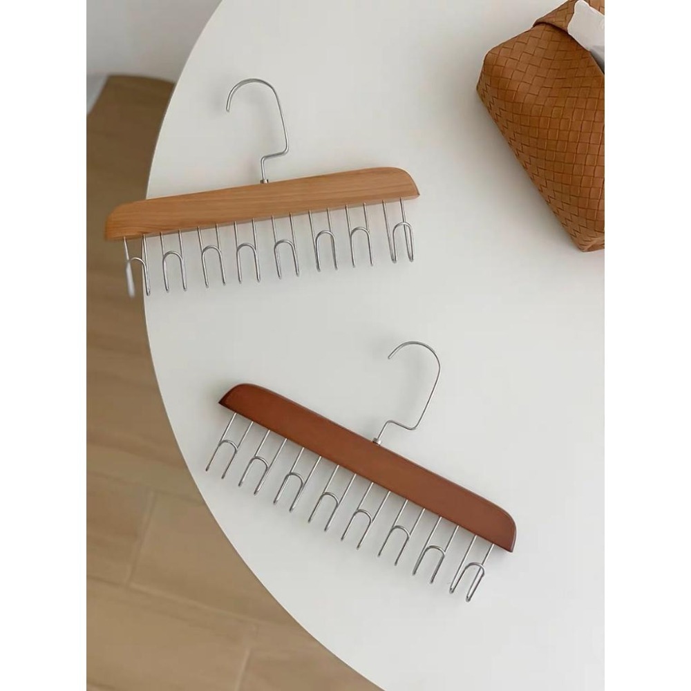 【生活市集】 多功能衣架 帽子架 掛架 原木衣架 背心衣架 掛鉤架 掛勾架 掛勾衣架 棒球帽收納架 帽子收納架-細節圖8