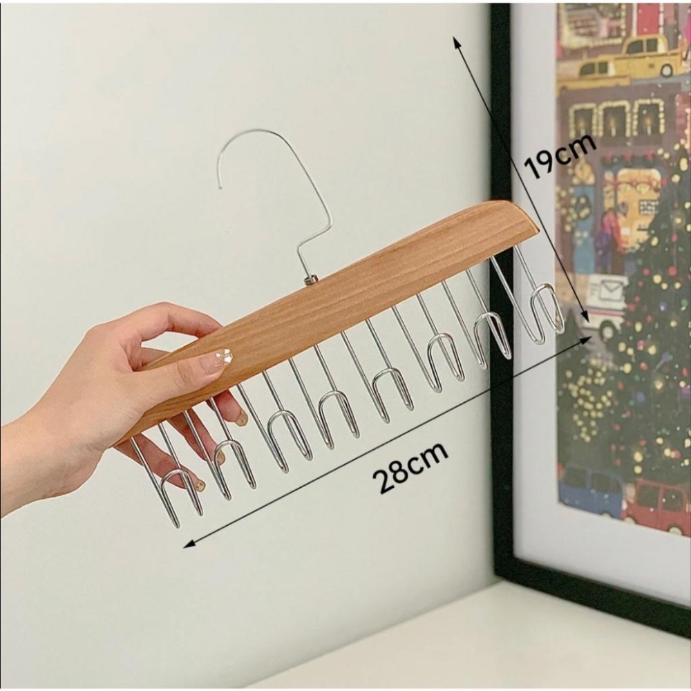 【生活市集】 多功能衣架 帽子架 掛架 原木衣架 背心衣架 掛鉤架 掛勾架 掛勾衣架 棒球帽收納架 帽子收納架-細節圖9