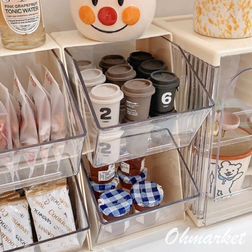 【生活市集】  拱門收納盒 茶包收納盒 杯子收納盒 廚房收納 膠囊咖啡收納盒 吧檯收納架辦公室收納盒水杯收-細節圖3