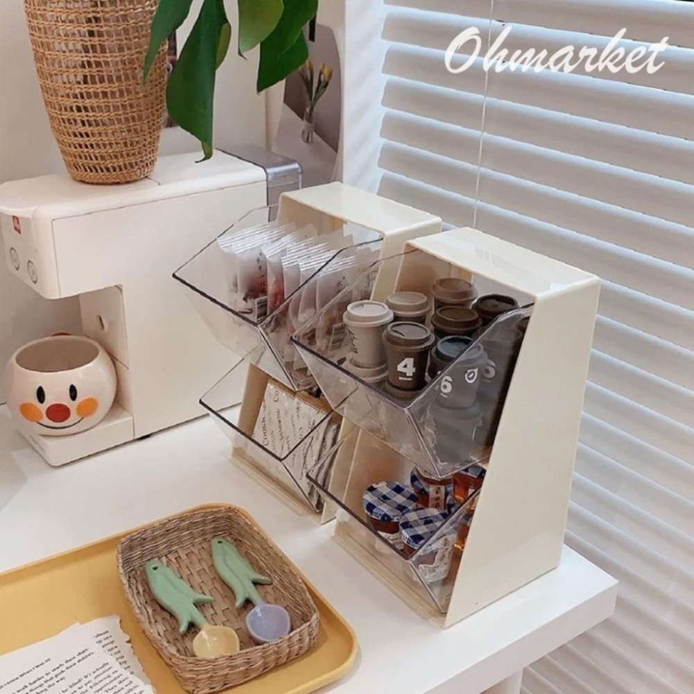【生活市集】  拱門收納盒 茶包收納盒 杯子收納盒 廚房收納 膠囊咖啡收納盒 吧檯收納架辦公室收納盒水杯收-細節圖7