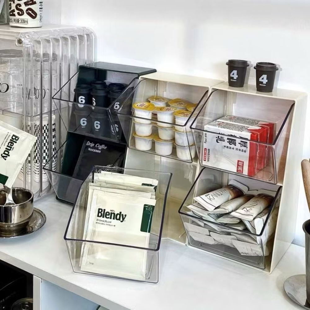 【生活市集】  拱門收納盒 茶包收納盒 杯子收納盒 廚房收納 膠囊咖啡收納盒 吧檯收納架辦公室收納盒水杯收-細節圖8