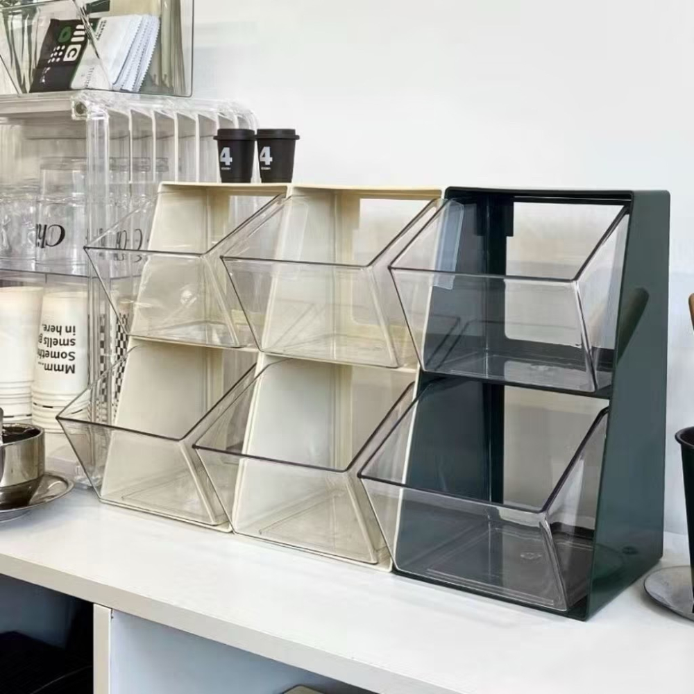 【生活市集】  拱門收納盒 茶包收納盒 杯子收納盒 廚房收納 膠囊咖啡收納盒 吧檯收納架辦公室收納盒水杯收-細節圖9