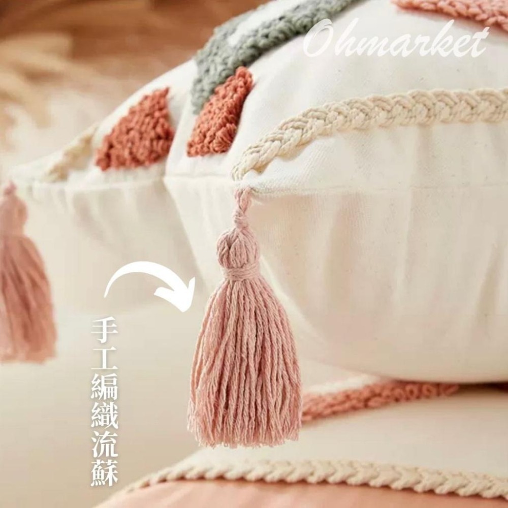 【生活市集】 摩洛哥流蘇抱枕 枕套 菱格 枕套抱枕 沙發抱枕 沙發枕 居家裝飾 流蘇枕頭 居家配件枕頭套-細節圖6