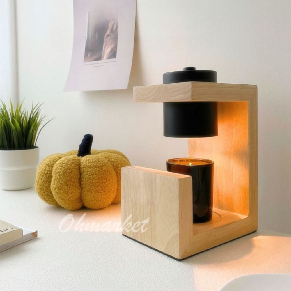 【生活市集】💖贈蠟燭💖定時＋調光🔥北歐實木融蠟燈 蠟燭燈 蠟燭暖燈融燭燈香氛蠟燭燈香氛蠟燭暖燭燈交換禮物-細節圖5
