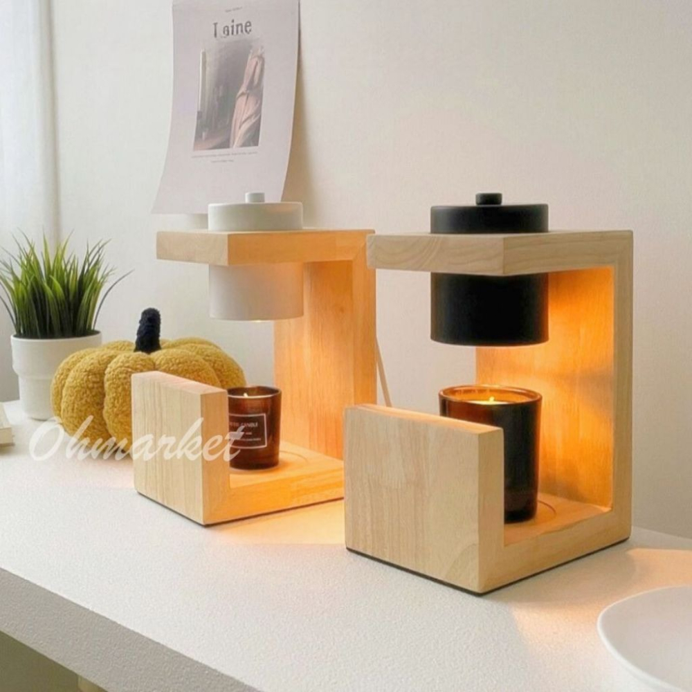 【生活市集】💖贈蠟燭💖定時＋調光🔥北歐實木融蠟燈 蠟燭燈 蠟燭暖燈融燭燈香氛蠟燭燈香氛蠟燭暖燭燈交換禮物-細節圖6