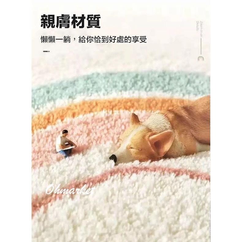 【生活市集】 北歐家居 大尺寸仿羊絨地墊 奶茶色地毯 室內地墊 客廳地墊地毯客廳地臥室地墊腳踏墊絨毛地墊-細節圖8