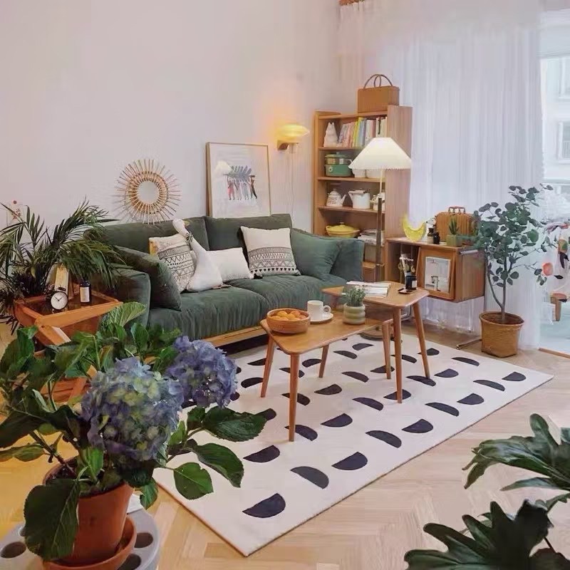 【生活市集】 北歐家居 大尺寸仿羊絨地墊 奶茶色地毯 室內地墊 客廳地墊地毯客廳地臥室地墊腳踏墊絨毛地墊-規格圖9