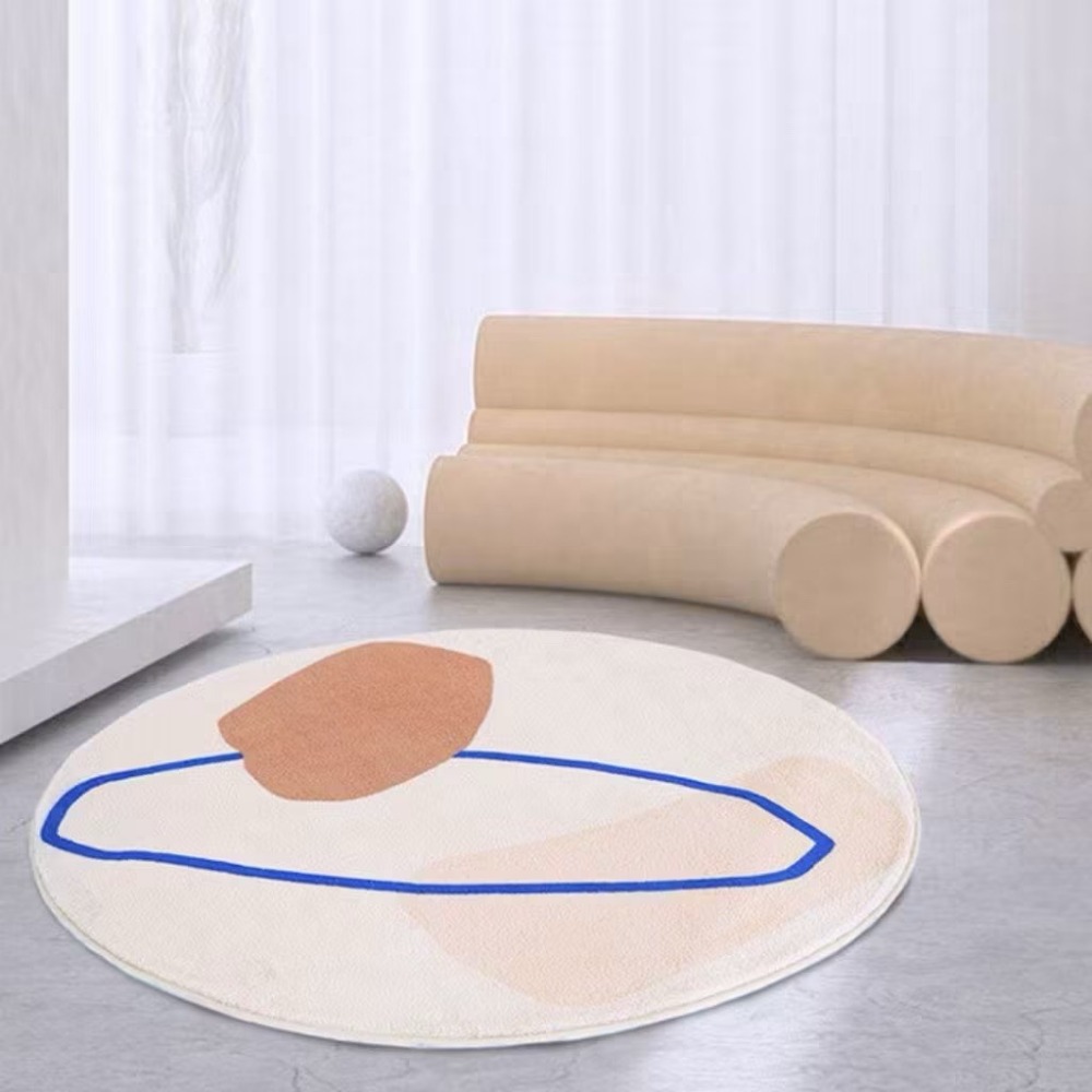 【生活市集】 北歐家居 大尺寸仿羊絨地墊 奶茶色地毯 室內地墊 客廳地墊地毯客廳地臥室地墊腳踏墊絨毛地墊-規格圖9