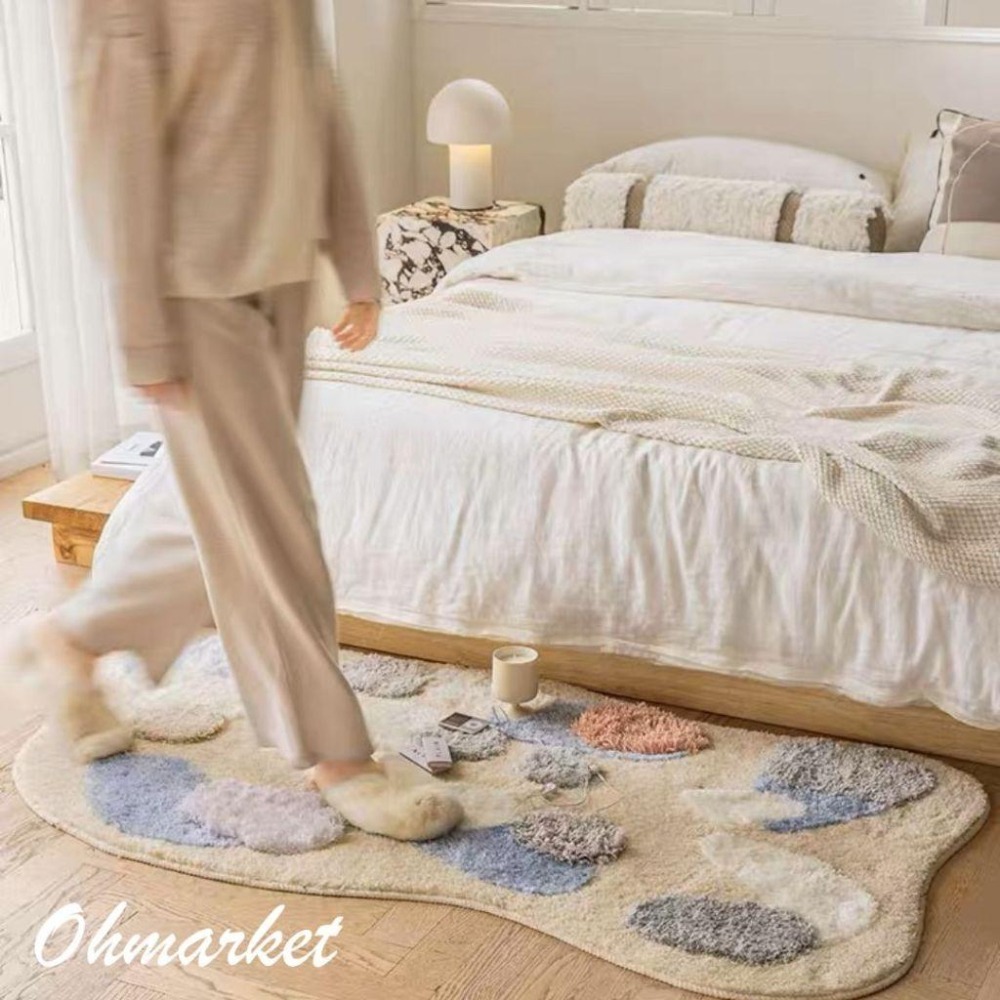 【生活市集】 大尺寸 簇絨系列絨毛地毯 植絨地毯簇絨地毯 仿羊絨地墊 地毯 室內地墊客廳地墊地毯客廳地臥室-細節圖2