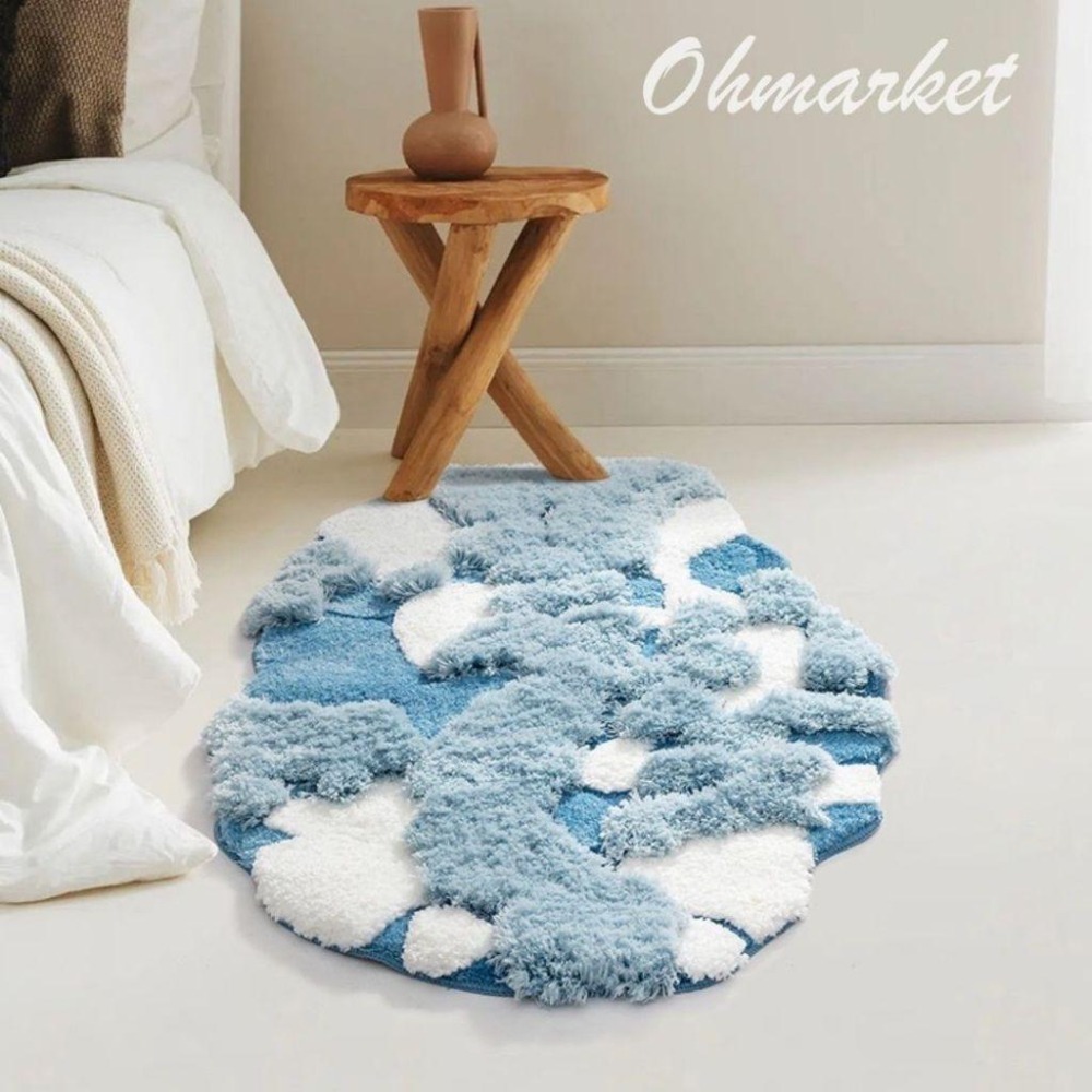 【生活市集】 大尺寸 簇絨系列絨毛地毯 植絨地毯簇絨地毯 仿羊絨地墊 地毯 室內地墊客廳地墊地毯客廳地臥室-細節圖3