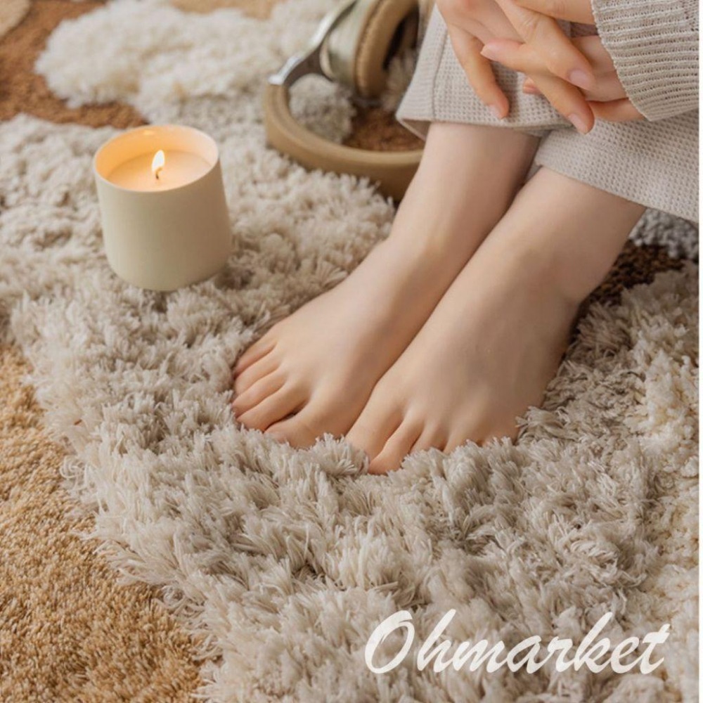 【生活市集】 大尺寸 簇絨系列絨毛地毯 植絨地毯簇絨地毯 仿羊絨地墊 地毯 室內地墊客廳地墊地毯客廳地臥室-細節圖6