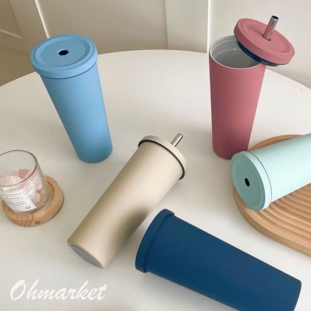 【生活市集】 大容量 北歐10色✨830ml不銹鋼保溫杯 陶瓷內膽 隨行杯咖啡杯冰霸杯保冷杯保溫奶茶-細節圖3