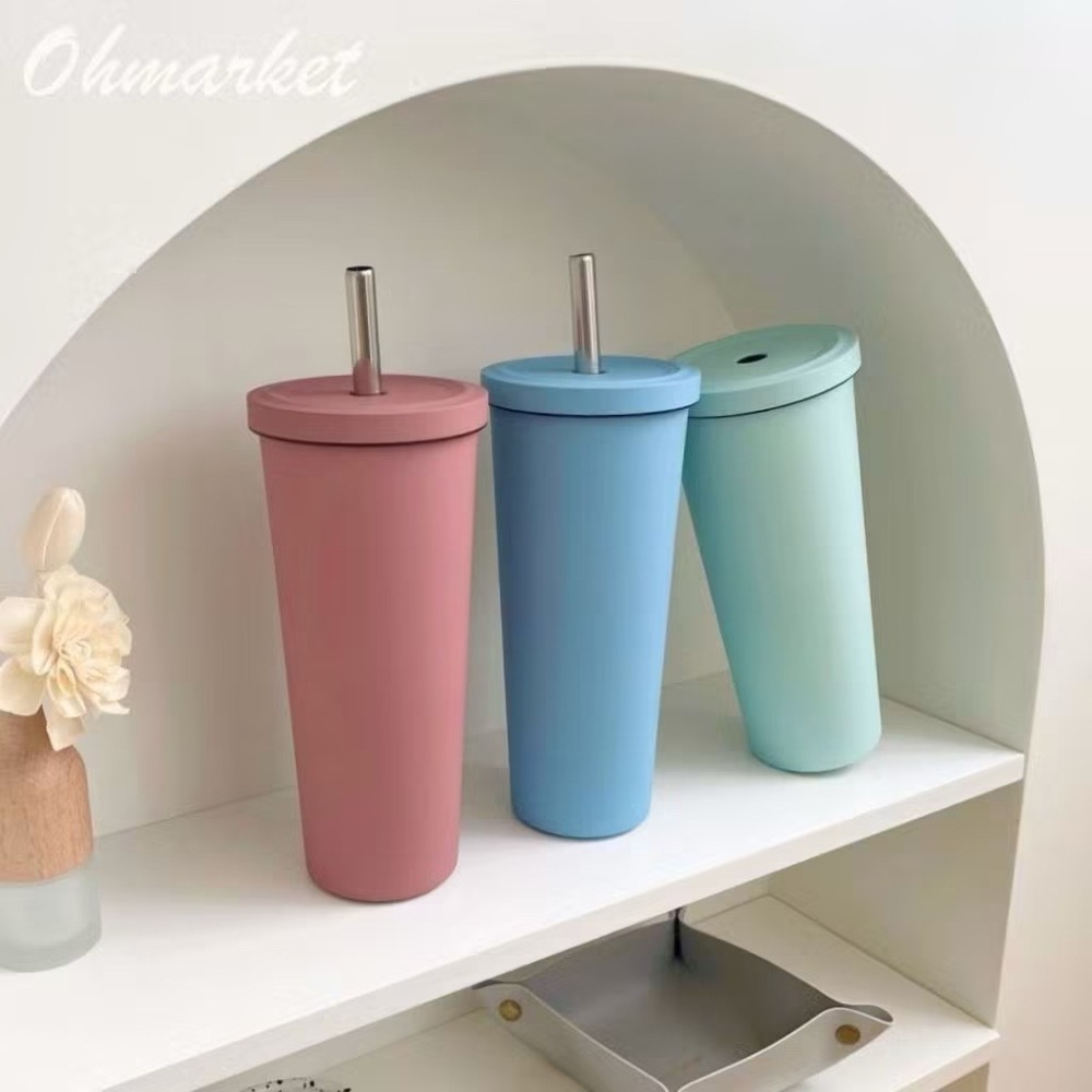 【生活市集】 大容量 北歐10色✨830ml不銹鋼保溫杯 陶瓷內膽 隨行杯咖啡杯冰霸杯保冷杯保溫奶茶-細節圖5