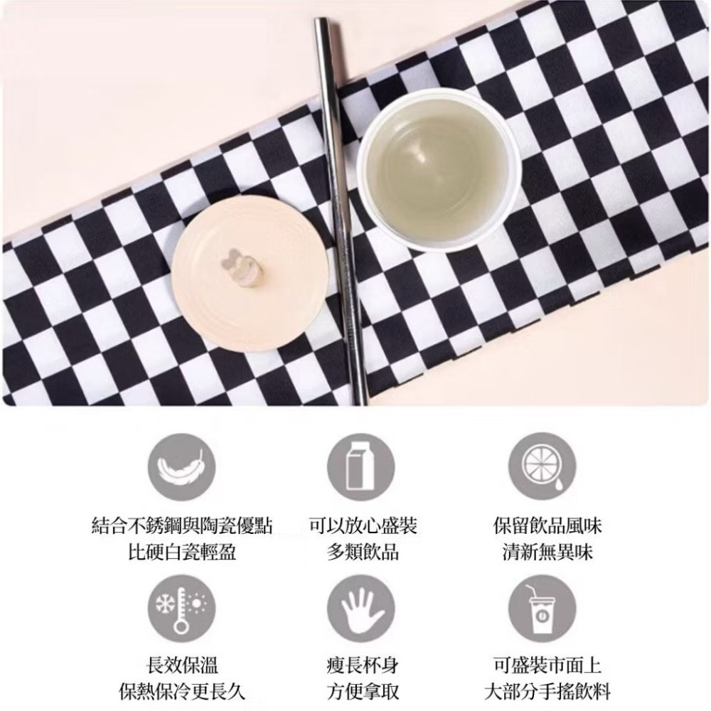 【生活市集】 大容量 北歐10色✨830ml不銹鋼保溫杯 陶瓷內膽 隨行杯咖啡杯冰霸杯保冷杯保溫奶茶-細節圖8