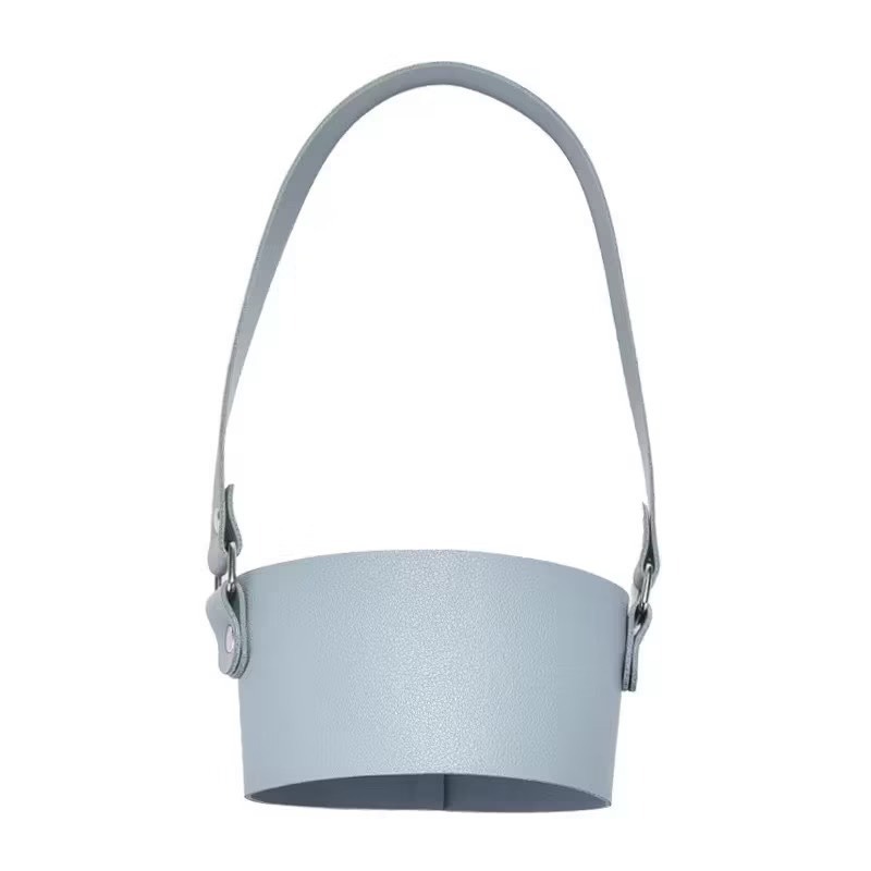 霧霾藍【皮革手提杯套】