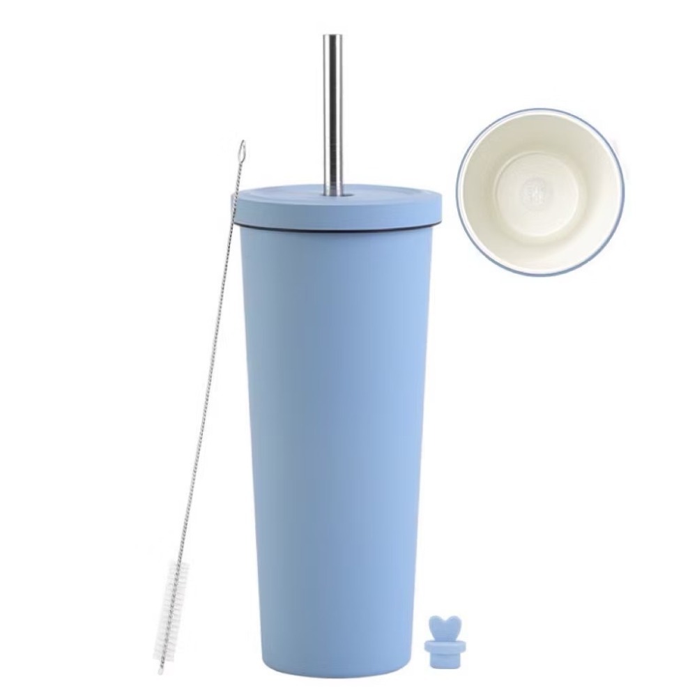 晴空藍 830ml｜附不銹鋼吸管