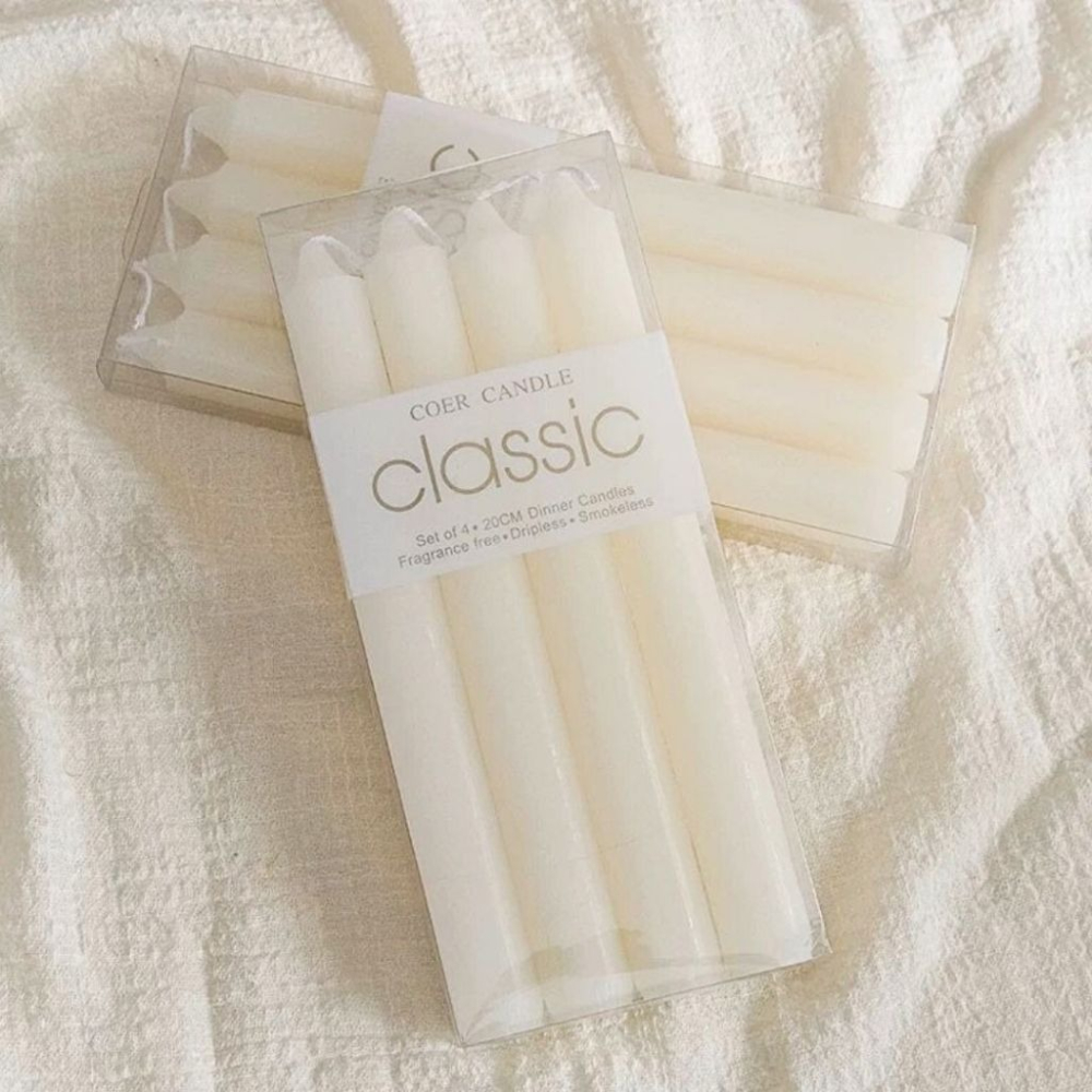 【生活市集】 歐式圓柱蠟燭 賣場燭台專用 長蠟燭 純白蠟燭 香氛 香薰蠟燭  蠟燭台燭台蠟燭佈置燭光晚餐告白-細節圖3