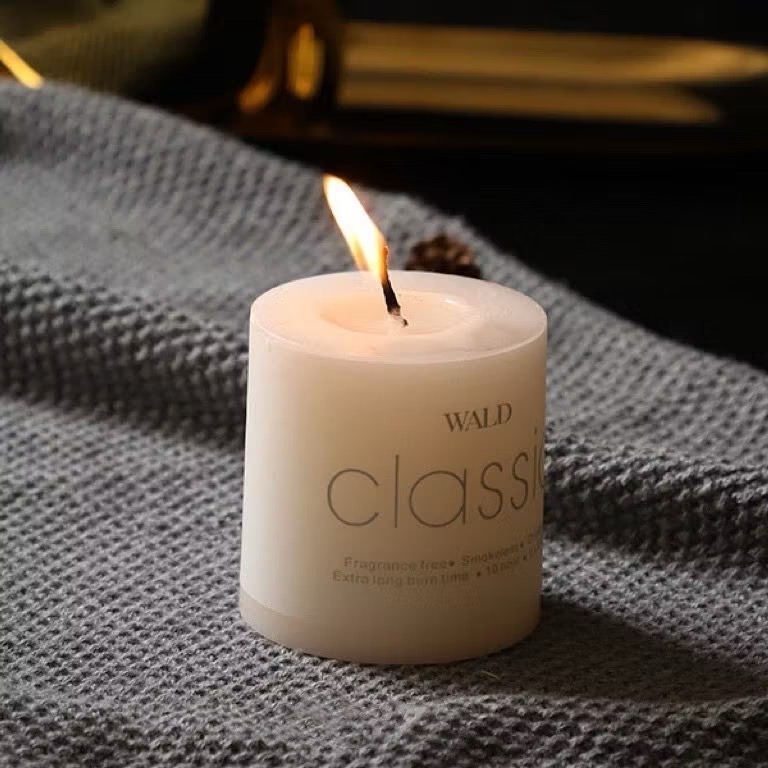 象牙白 圓柱蠟燭 5x5 /  1入