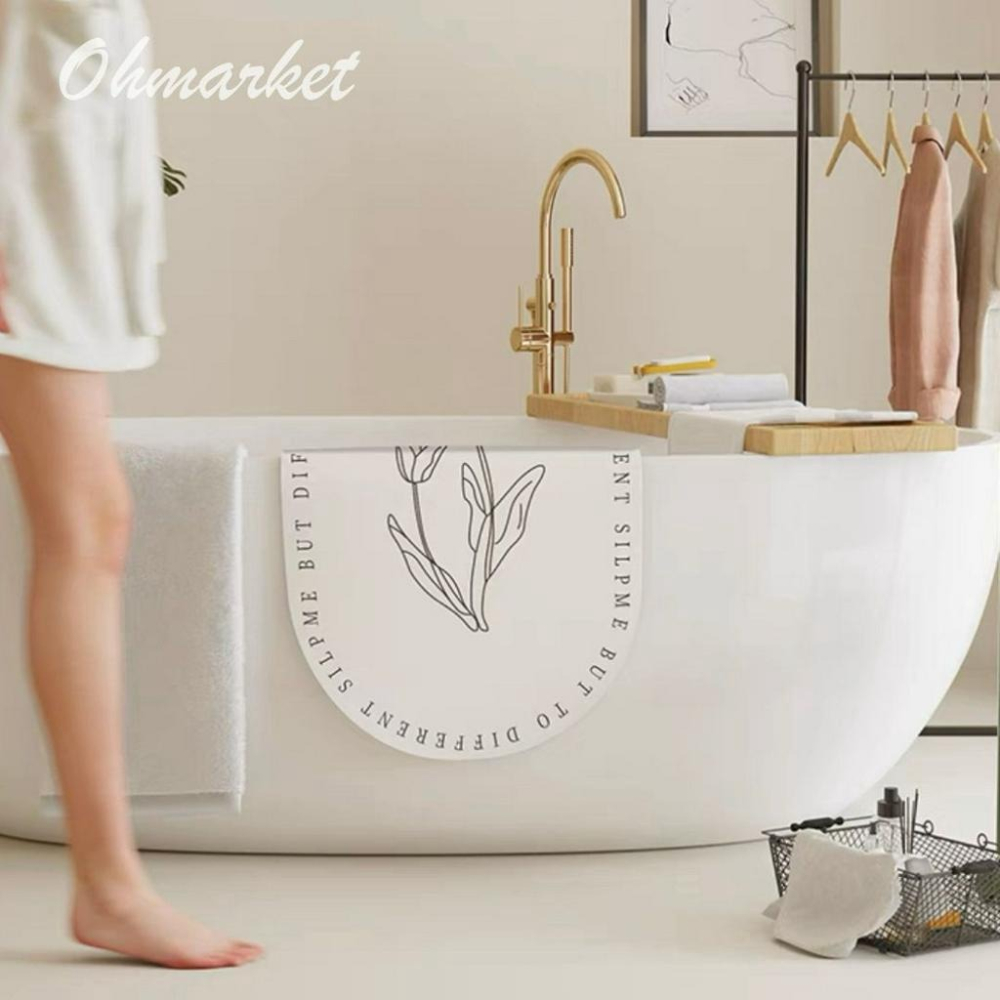 【生活市集】硅藻風吸水軟地墊 浴室吸水地墊 防滑吸水地墊防滑地墊浴室地墊腳踏墊吸水地墊珪藻土矽藻土硅藻-細節圖3