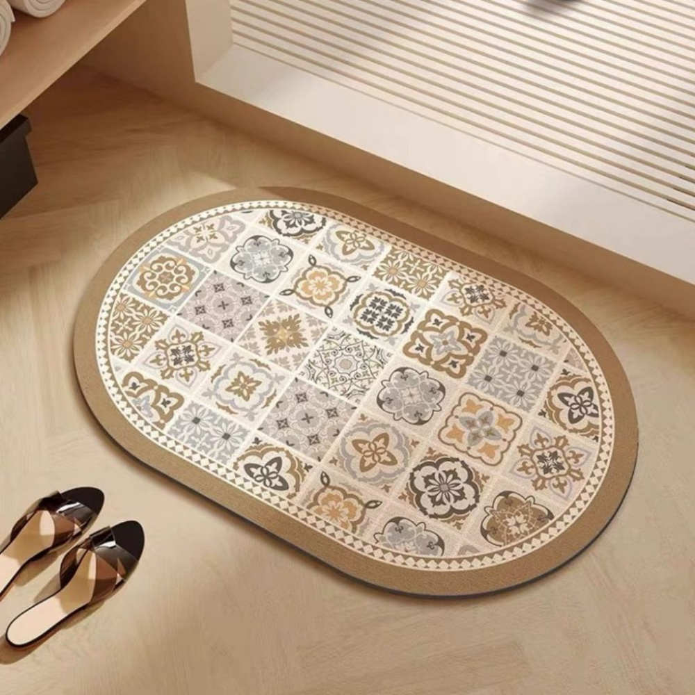 【生活市集】硅藻風吸水軟地墊 浴室吸水地墊 防滑吸水地墊防滑地墊浴室地墊腳踏墊吸水地墊珪藻土矽藻土硅藻-細節圖5