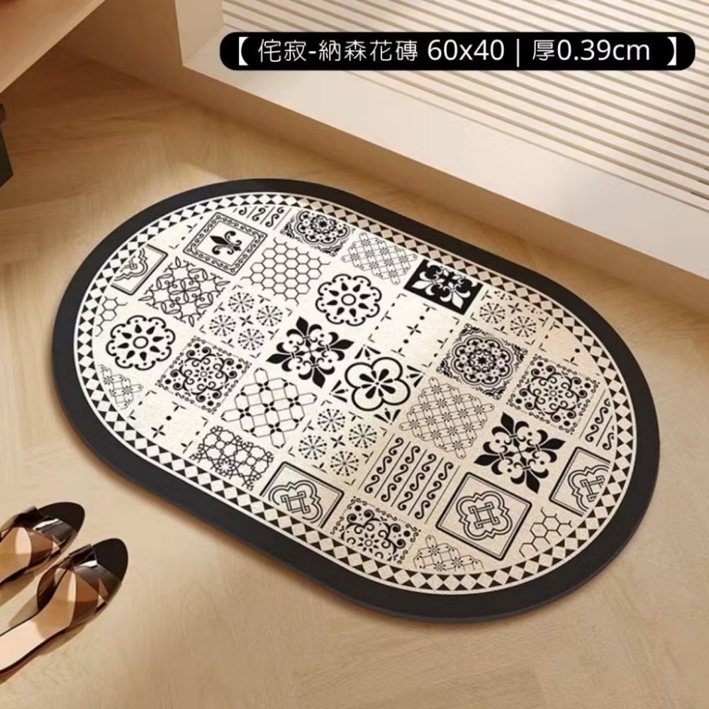 【生活市集】硅藻風吸水軟地墊 浴室吸水地墊 防滑吸水地墊防滑地墊浴室地墊腳踏墊吸水地墊珪藻土矽藻土硅藻-規格圖9