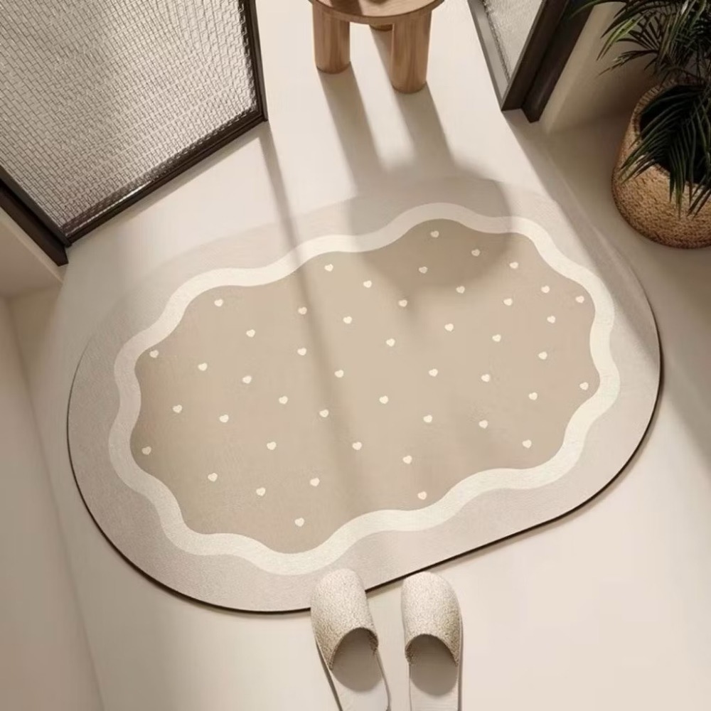 【生活市集】硅藻風吸水軟地墊 浴室吸水地墊 防滑吸水地墊防滑地墊浴室地墊腳踏墊吸水地墊珪藻土矽藻土硅藻-規格圖9