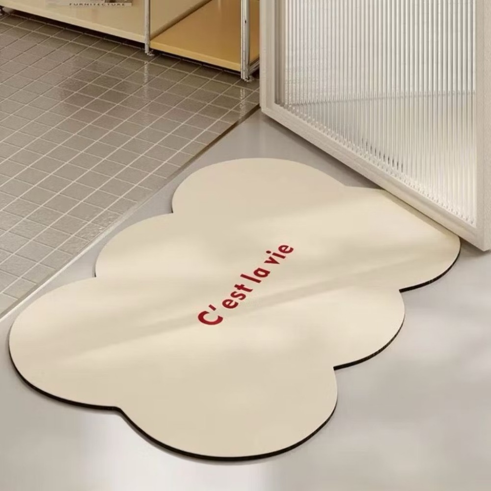 【生活市集】硅藻風吸水軟地墊 浴室吸水地墊 防滑吸水地墊防滑地墊浴室地墊腳踏墊吸水地墊珪藻土矽藻土硅藻-規格圖9