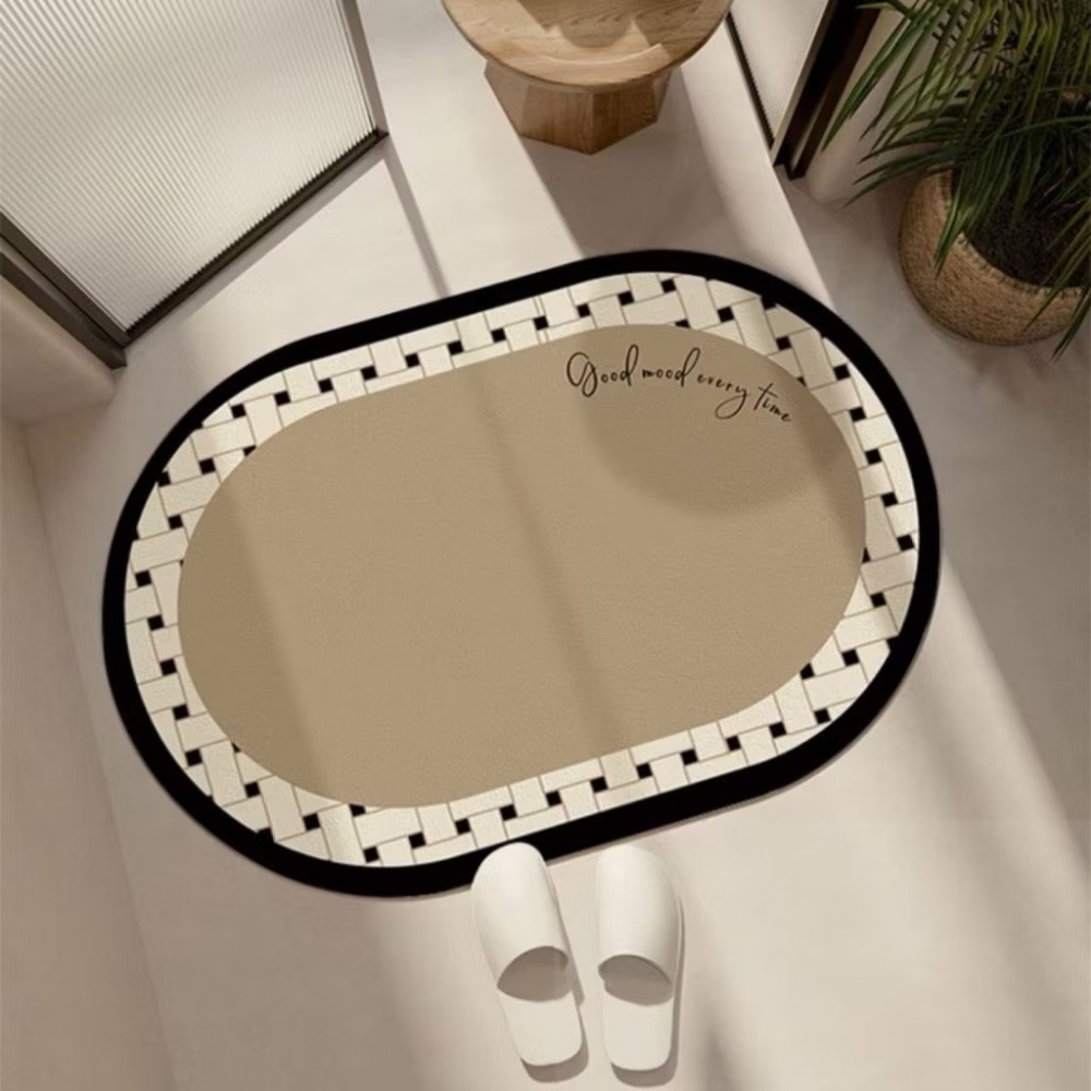 奶棕編織橢圓｜60x40