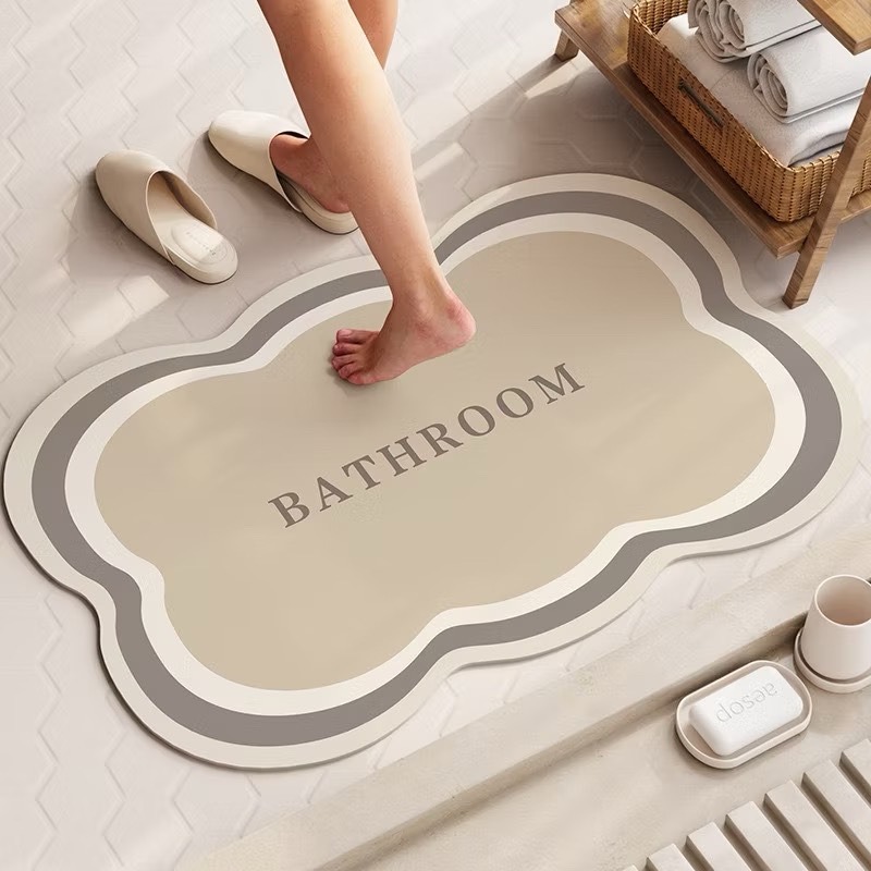 【生活市集】硅藻風吸水軟地墊 浴室吸水地墊 防滑吸水地墊防滑地墊浴室地墊腳踏墊吸水地墊珪藻土矽藻土硅藻-規格圖9