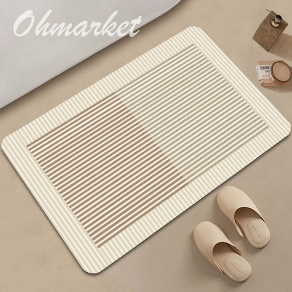 【生活市集】硅藻風吸水軟地墊 浴室吸水地墊 防滑吸水地墊防滑地墊浴室地墊腳踏墊吸水地墊珪藻土矽藻土硅藻-規格圖9