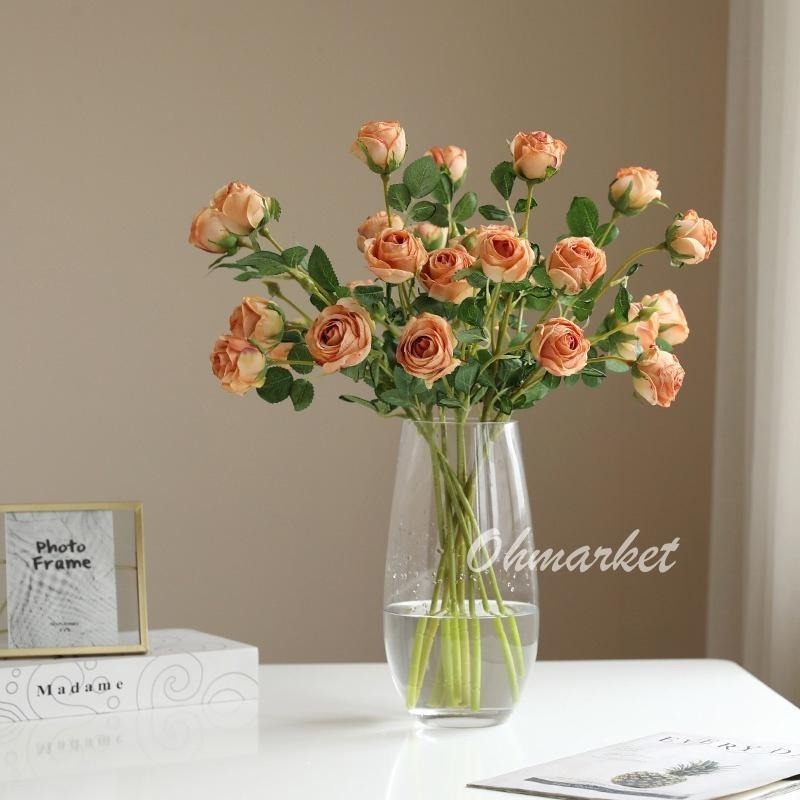 【生活市集】 韓系高質感仿真花 鬱金香假花 拍照道具 佈置 居家擺設 仿真花禮物情人節花束拍照佈置假花花瓶-細節圖7