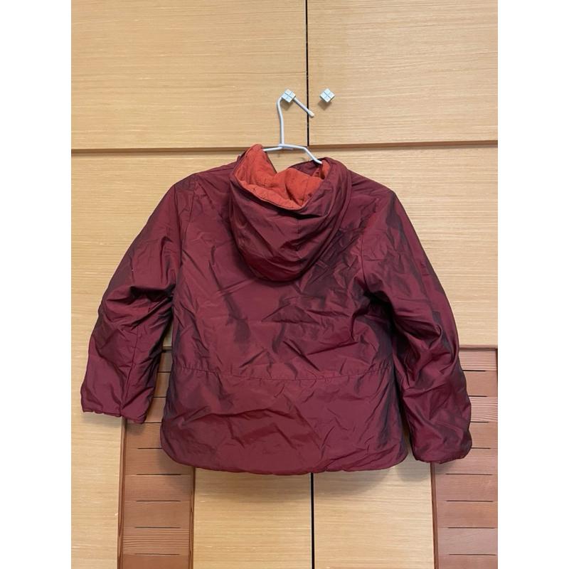 二手 法國品牌Marese 深紅防風連帽外套-細節圖2