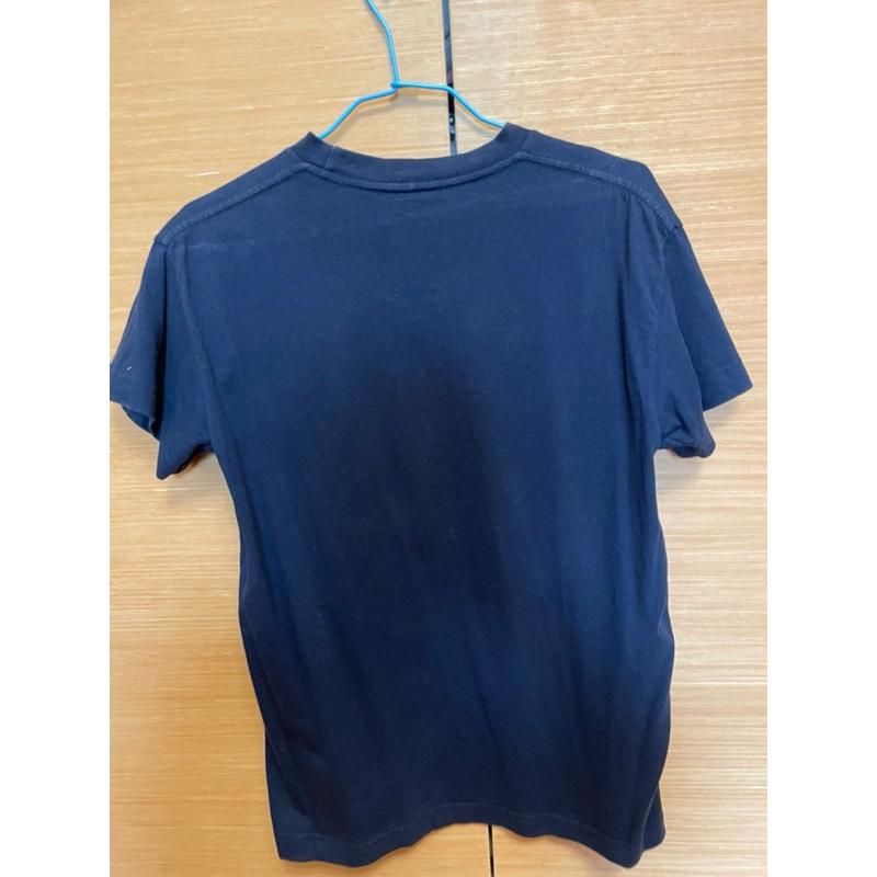 二手正版NIKE短袖圓領純棉藍色上衣-細節圖2