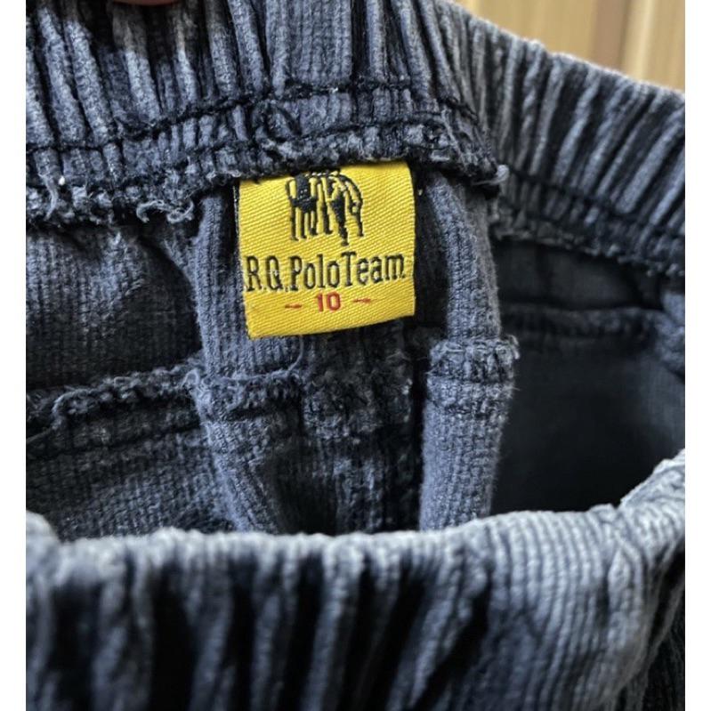 近全新二手鬆緊帶棉褲 黑色 黑藍 長褲 RQ POLO 秋冬童裝-細節圖2