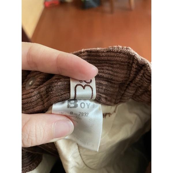 近全新二手深棕色長褲boys club 純色 素色 簡約 深色-細節圖4