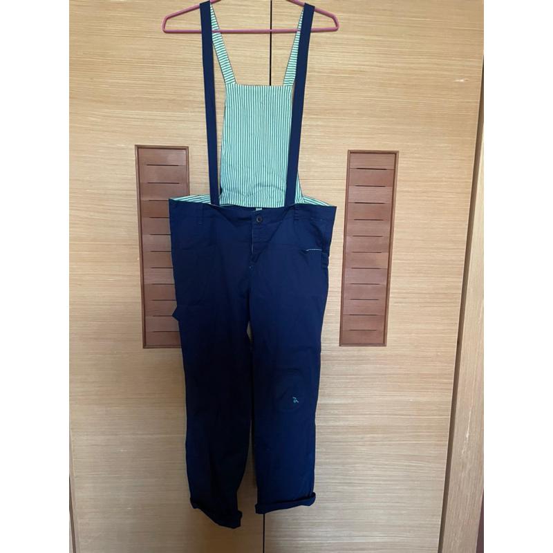 全新 a la sha吊帶褲 深藍M 吊牌未拆-細節圖2