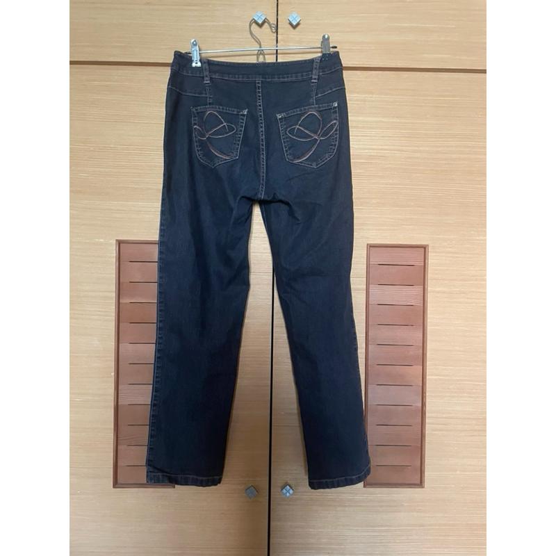 近全新 FREE LOHAS 深色牛仔長褲-細節圖2